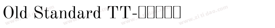 Old Standard TT字体转换